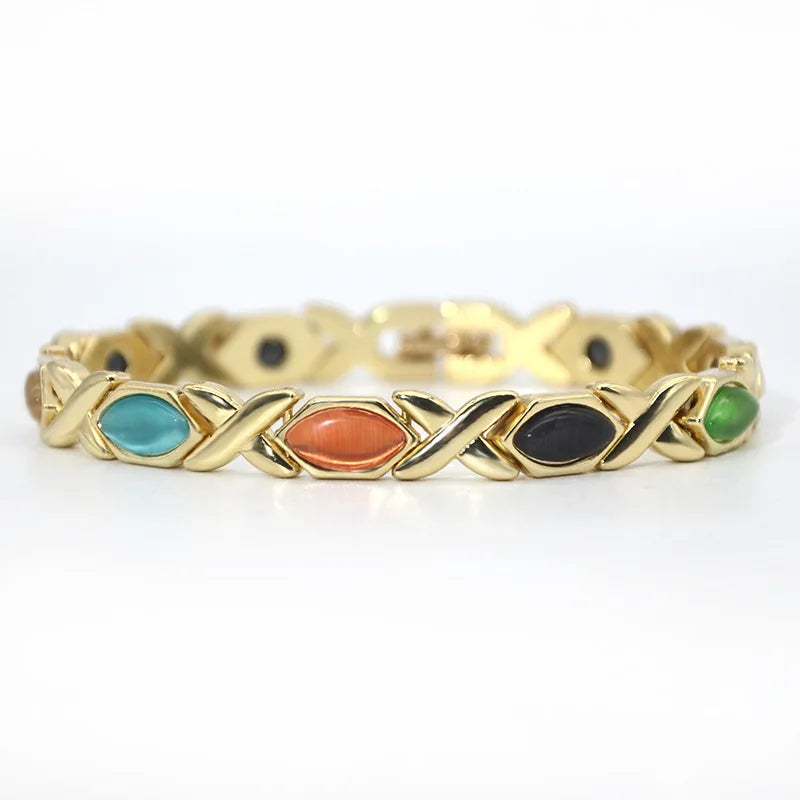 Weight Loss Energy Magnets Jewelry Trendy Women Jewelry Slimming Bangle Bracelets Twisted Magnetic Therapy Bracelet Health Care